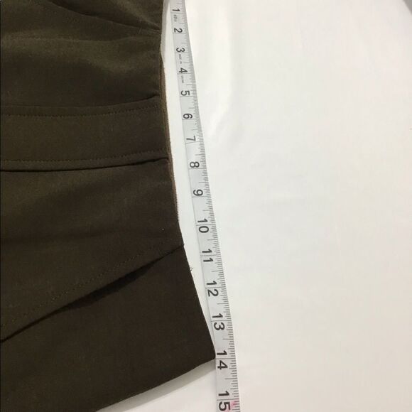 ASPESI Brown A-Line Midi Skirt  Size 42 - Picture 7 of 16